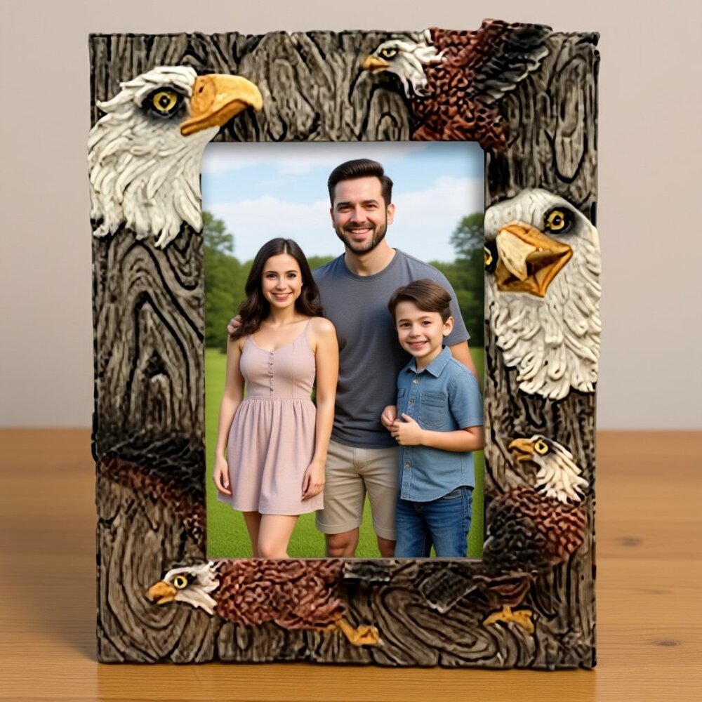 Eagle 3-D picture frame